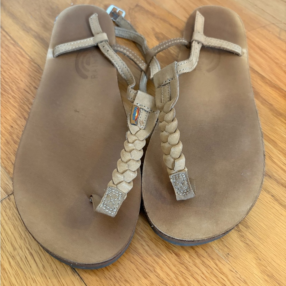 Rainbow Sandals: T-Street - Single Layer Sierra Center Braid w\ Ankle Strap